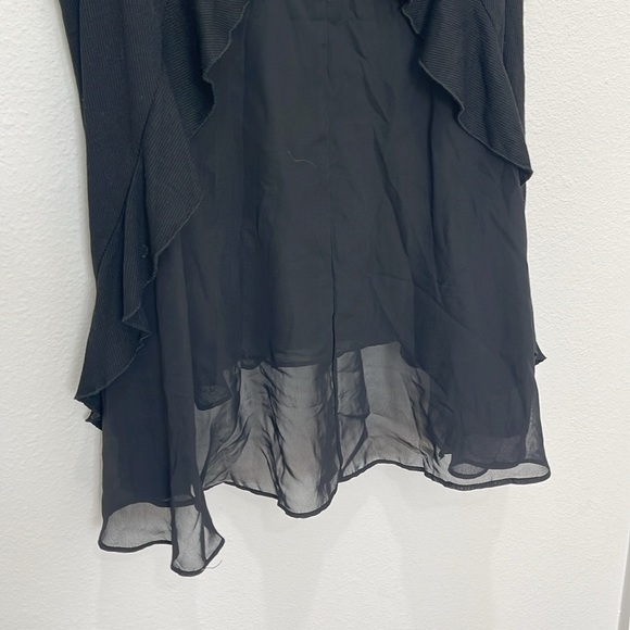 Sheer Ruffle Back Hi Lo Tank - Picture 11 of 12